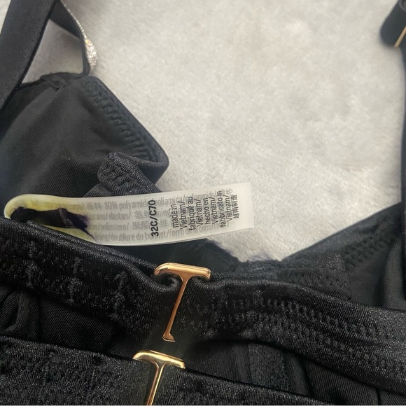 New! Victoria’s Secret Shine Strap Unlined Push Up Bikini Swim Top 4470 - Picture 7 of 8